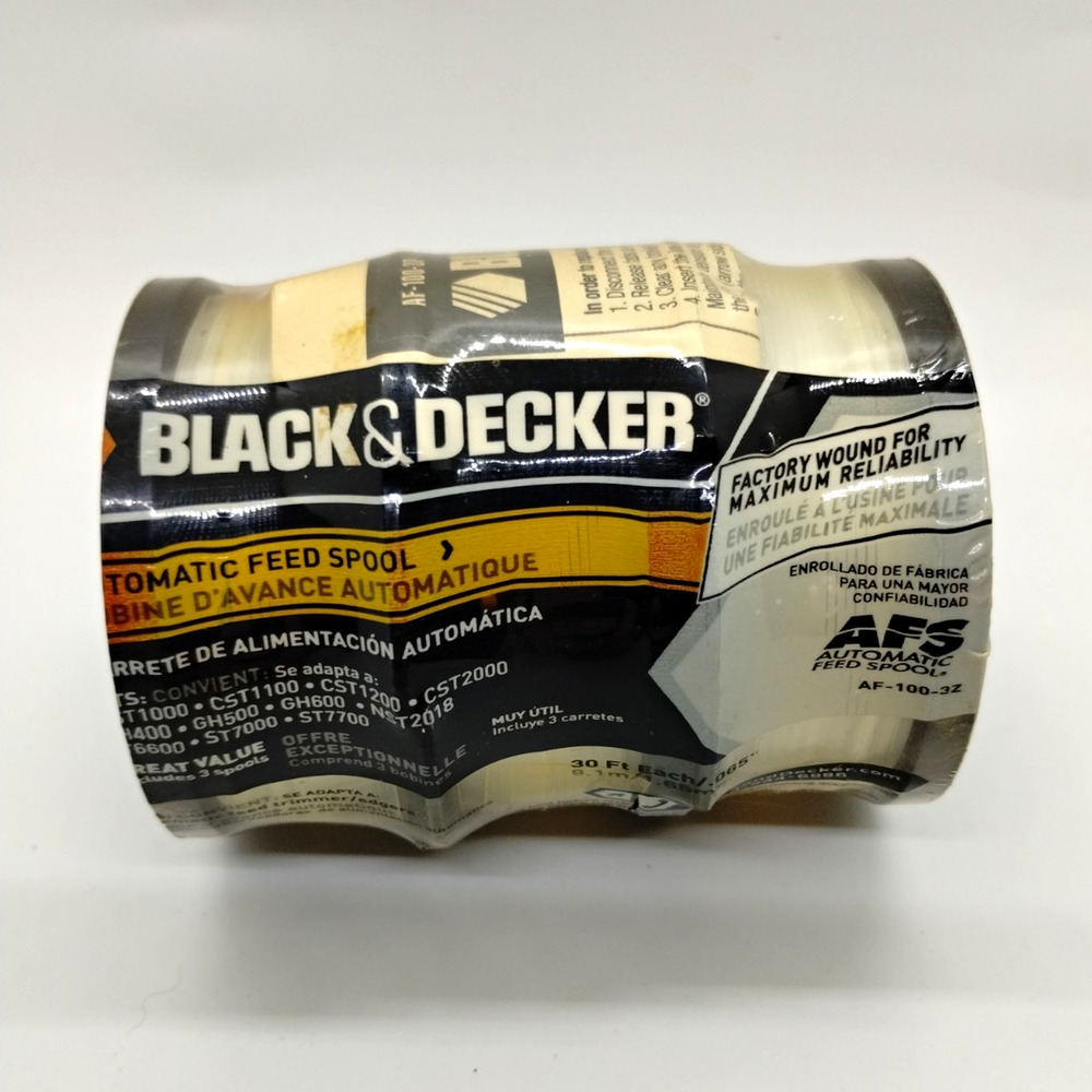 BLACK+DECKER AFS Automatic Feed Spool AF-100-3P 0.065in 30ft each 3 Pack